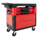 Rubbermaid FG618088 BLA 2 Level Polymer Utility Cart w/ 330 lb Capacity, Flat Ledges thumbnail 2