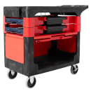 Rubbermaid FG618088 BLA 2 Level Polymer Utility Cart w/ 330 lb Capacity, Flat Ledges thumbnail 5