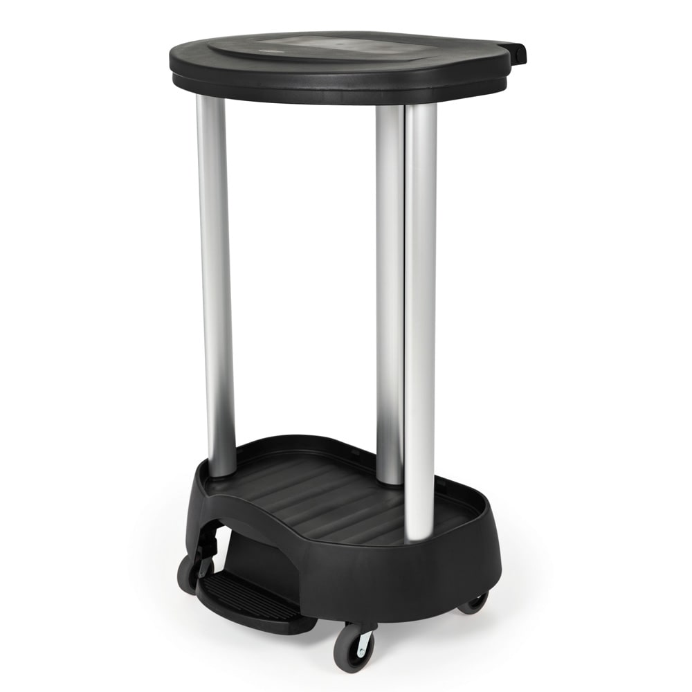 Rubbermaid FG630000 BLA Laundry Cart Hamper w/ Collapsible Basket, 22 3/4"L x 20 3/8"W x 37 1/4"H