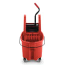 Rubbermaid FG757888 RED 35 qt WaveBrake Mop Bucket Combo - Down Press Wringer, Plastic, Red thumbnail 3