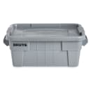Rubbermaid FG9S3000 GRAY BRUTE® Bus Box w/ Lid - 27 9/10" x 16 1/2" x 10 7/10" , Gray thumbnail 2