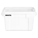 Rubbermaid FG9S3000 WHT BRUTE® Bus Box w/ Lid - 27 9/10" x 16 1/2" x 10 7/10" , White thumbnail 2