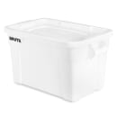 Rubbermaid FG9S3000 WHT BRUTE® Bus Box w/ Lid - 27 9/10" x 16 1/2" x 10 7/10" , White thumbnail 3