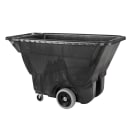 Rubbermaid FG9T1300 BLA 1/2 cu yd Trash Cart w/ 450 lb Capacity, Black thumbnail 2