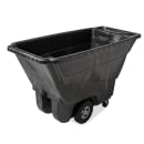 Rubbermaid FG9T1400 BLA 1/2 cu yd Trash Cart w/ 850 lb Capacity, Black thumbnail 2