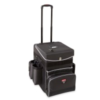 Rubbermaid FG9T6600BLA 2 Level Polymer Utility Cart w/ 500 lb Capacity, Raised Ledges thumbnail 8