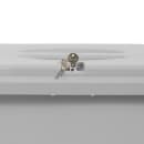 Rubbermaid FG9W2500LGRAY 15 7/8 gal Rectangle Slim Trash Can, 23 1/10" L x 11"W x 24 9/10"H, Gray thumbnail 3