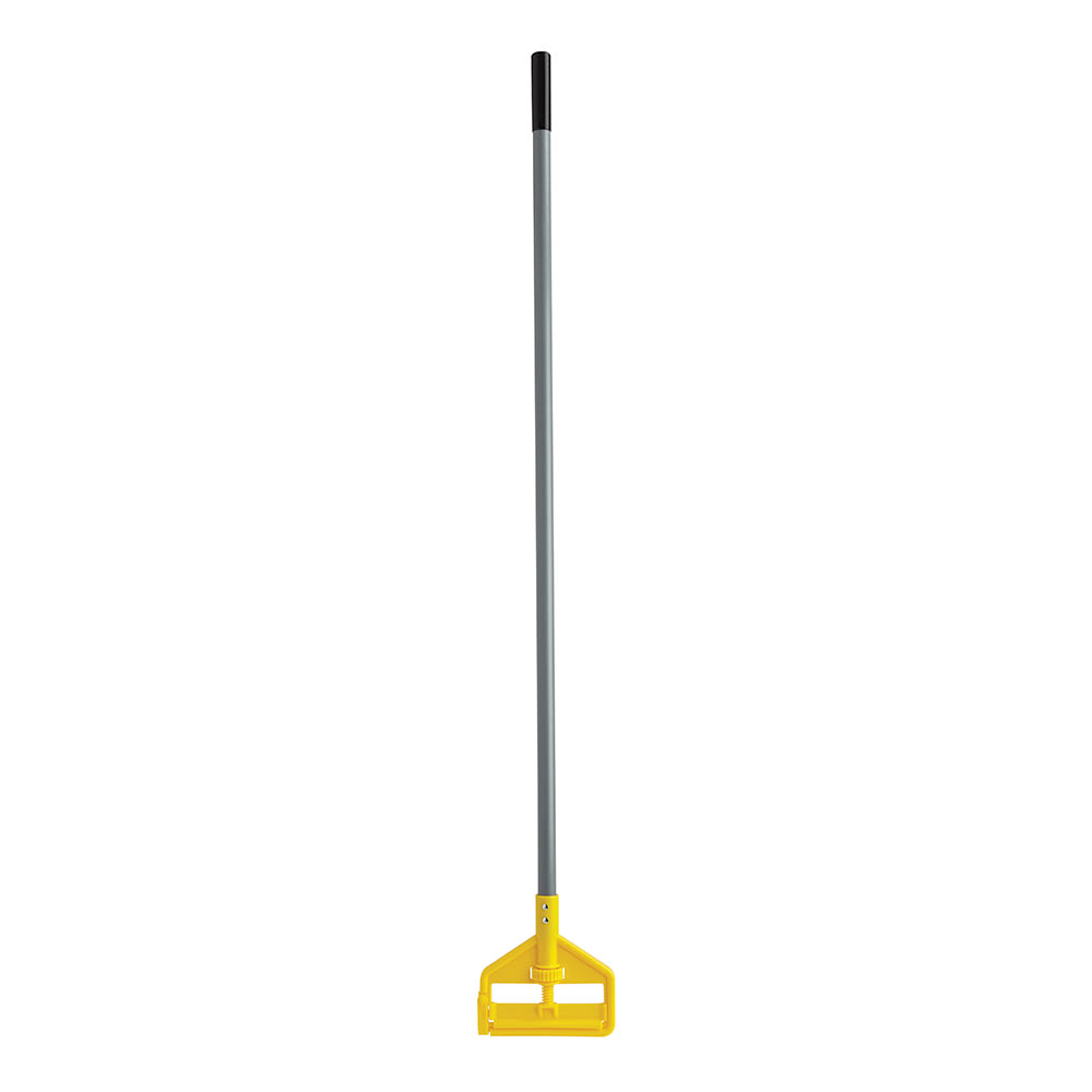 Rubbermaid FGH145000000 54" Invader Wet Mop Handle - 1" Headbands, Fiberglass/Yellow