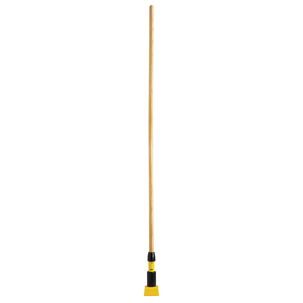 Rubbermaid FGH216000000 60" Gripper Wet Mop Handle - Wood/Yellow
