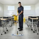 Rubbermaid FGH236000000 60" Gripper Wet Mop Handle - Aluminum/Yellow thumbnail 2