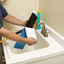 Rubbermaid FGQ40900BL00 18" Economy Wet Room Pad - Microfiber, Blue thumbnail 4