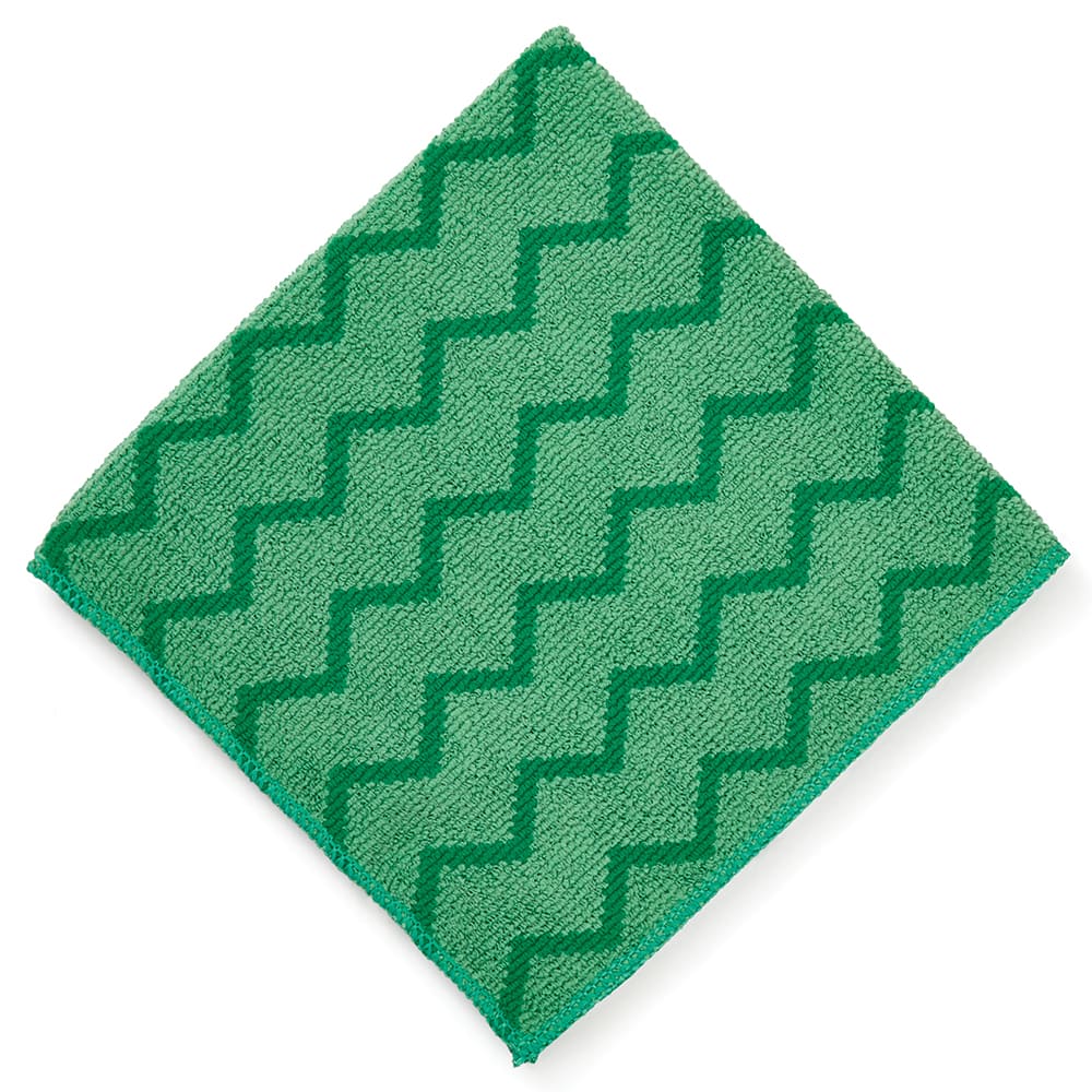 Rubbermaid FGQ62000GR00 16" Square Hygen General Purpose Cloth - Microfiber, Green