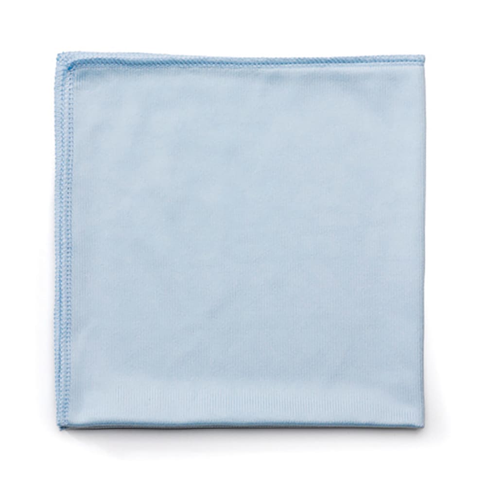 Rubbermaid FGQ63000BL00 16" Square Hygen Glass Cloth - Microfiber, Blue