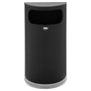 Rubbermaid FGSO820PLBK 9 gal Indoor Decorative Trash Can - Metal, Black/Chrome thumbnail 2