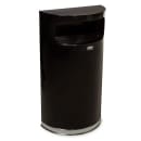 Rubbermaid FGSO820PLBK 9 gal Indoor Decorative Trash Can - Metal, Black/Chrome thumbnail 3