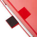 Rubbermaid FGST24EPLRD 24-gal Square Plastic Step Trash Can, 15"L x 15"W x 30"H, Red thumbnail 4