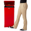 Rubbermaid FGST24EPLRD 24-gal Square Plastic Step Trash Can, 15"L x 15"W x 30"H, Red thumbnail 5
