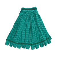 Rubbermaid FGT81206GR00 Medium Tube Mop Head - 1" Headband, Microfiber, Green thumbnail 2