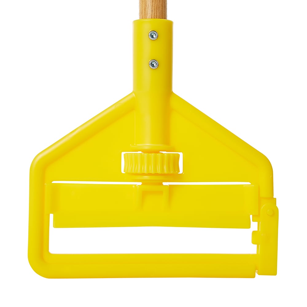 Rubbermaid FGH116000000 60" Invader Wet Mop Handle - 1" Headbands, Plastic/Yellow