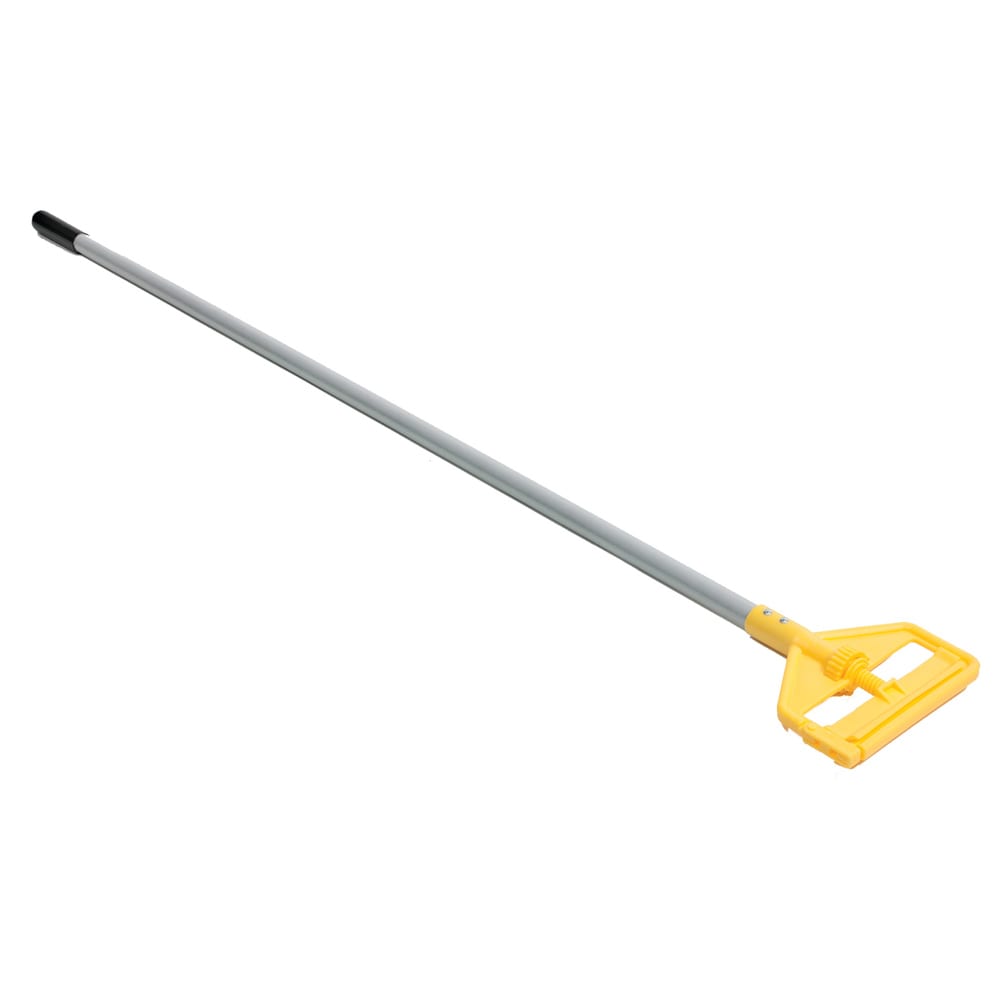 Rubbermaid FGH126000000 60" Invader Wet Mop Handle - 1" Headbands, Aluminum/Yellow