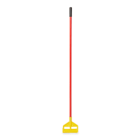 Rubbermaid FGH126000000 60" Invader Wet Mop Handle - 1" Headbands, Aluminum/Yellow thumbnail 4