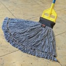 Rubbermaid FGH14600BL00 60" Invader Wet Mop Handle - 1" Headbands, Plastic, Yellow/Blue thumbnail 2