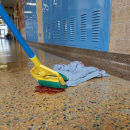 Rubbermaid FGH14600BL00 60" Invader Wet Mop Handle - 1" Headbands, Plastic, Yellow/Blue thumbnail 3