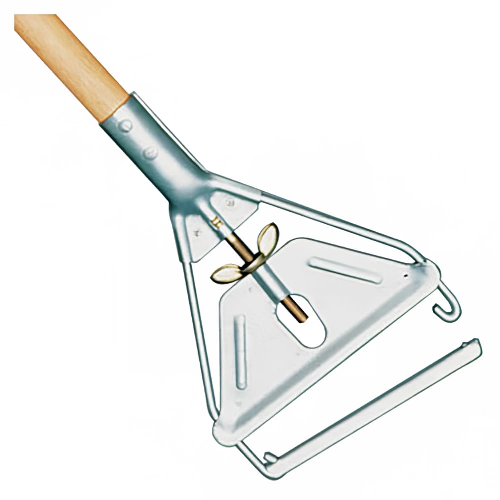 Rubbermaid FGH516000000 60" E-Z Change Wet Mop Handle - 1" Headbands, Wood/Steel