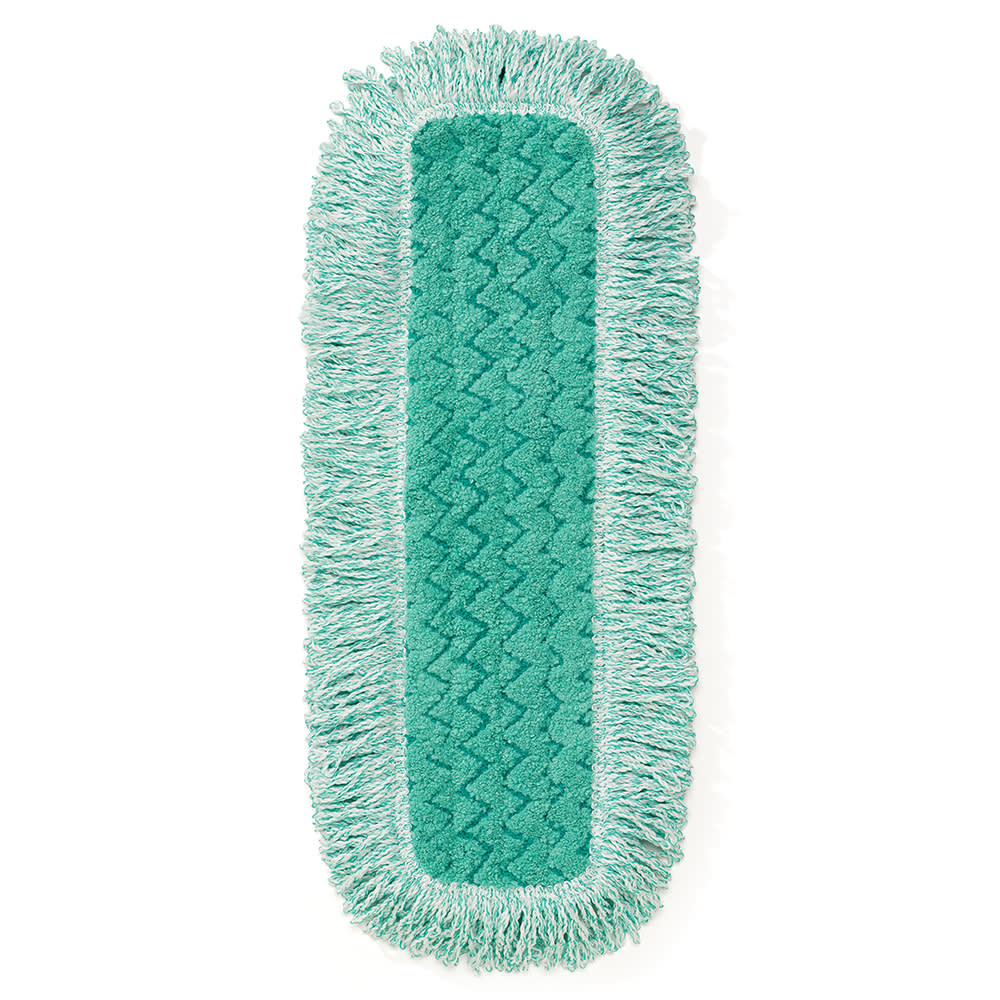Rubbermaid FGQ41800GR00 18" Hygen Dust Pad with Fringe - Microfiber, Green