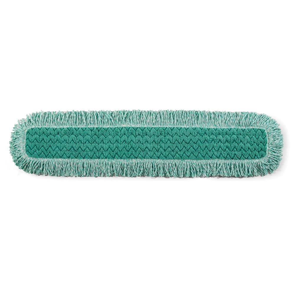 Rubbermaid FGQ43800GR00 36" Hygen Dust Pad with Fringe - Microfiber, Green
