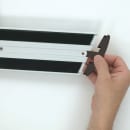 Rubbermaid FGQ56000YL00 18" Hygen Wet/Dry Frame - Flat, Hook-and-Loop Strips, Aluminum, Yellow thumbnail 4