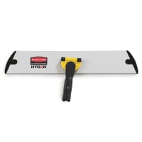 Rubbermaid FGQ58000YL00 36" Hygen Hall Dusting Frame - Flat, Hook-and-Loop Strips, Aluminum, Yellow thumbnail 3