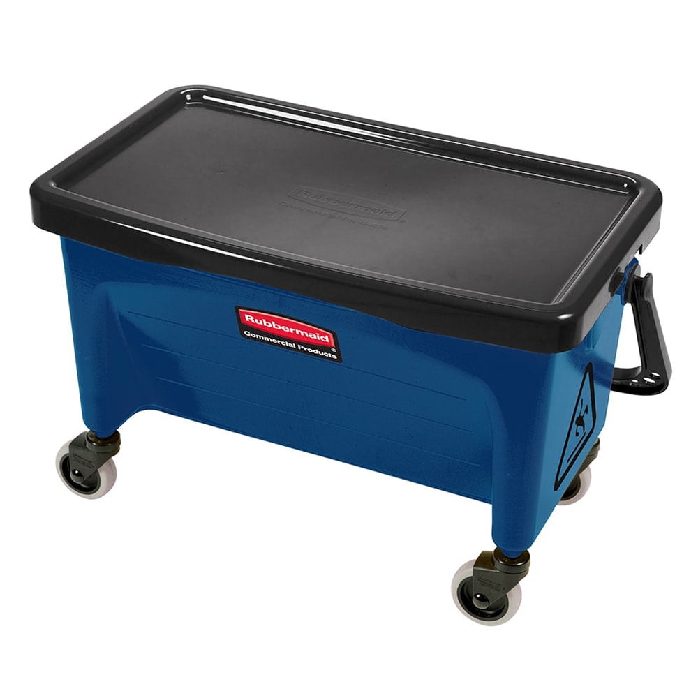 Rubbermaid FGQ93000BLUE Microfiber Press Wring Bucket - Blue