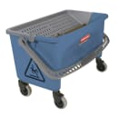 Rubbermaid FGQ93000BLUE Microfiber Press Wring Bucket - Blue thumbnail 4