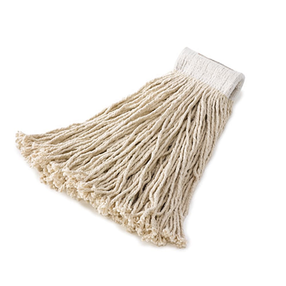 Rubbermaid FGV41800WH00 Economy Mop Head - #24, 1" Headband, Rayon Yarn, White