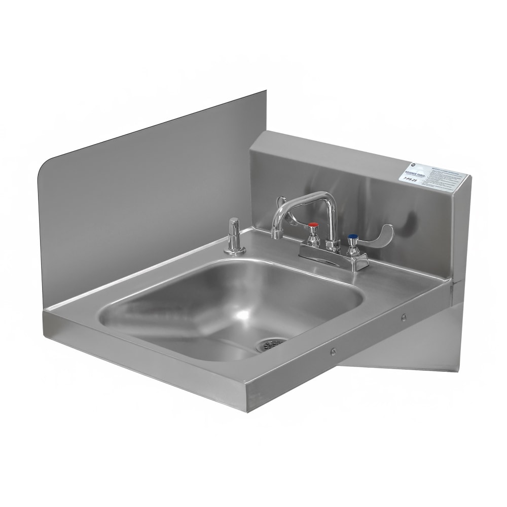 Advance Tabco 7-PS-11D 12" Tall Welded Side Splash for Handicapped Hand Sinks