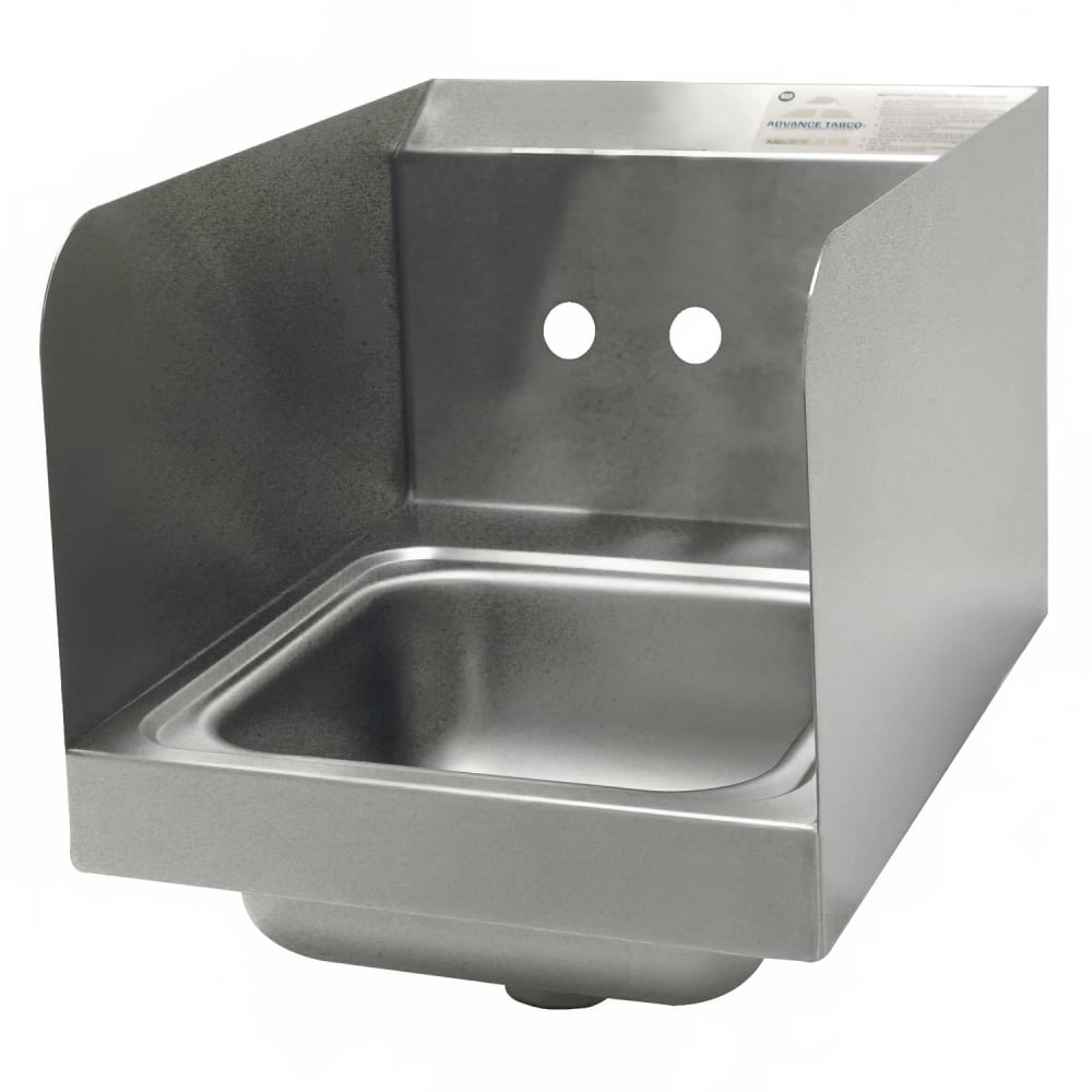 Advance Tabco 7-PS-23-EC-SPNF-X Wall Mount Commercial Hand Sink w/ 9"L x 9"W x 5"D Bowl, Side Splashes