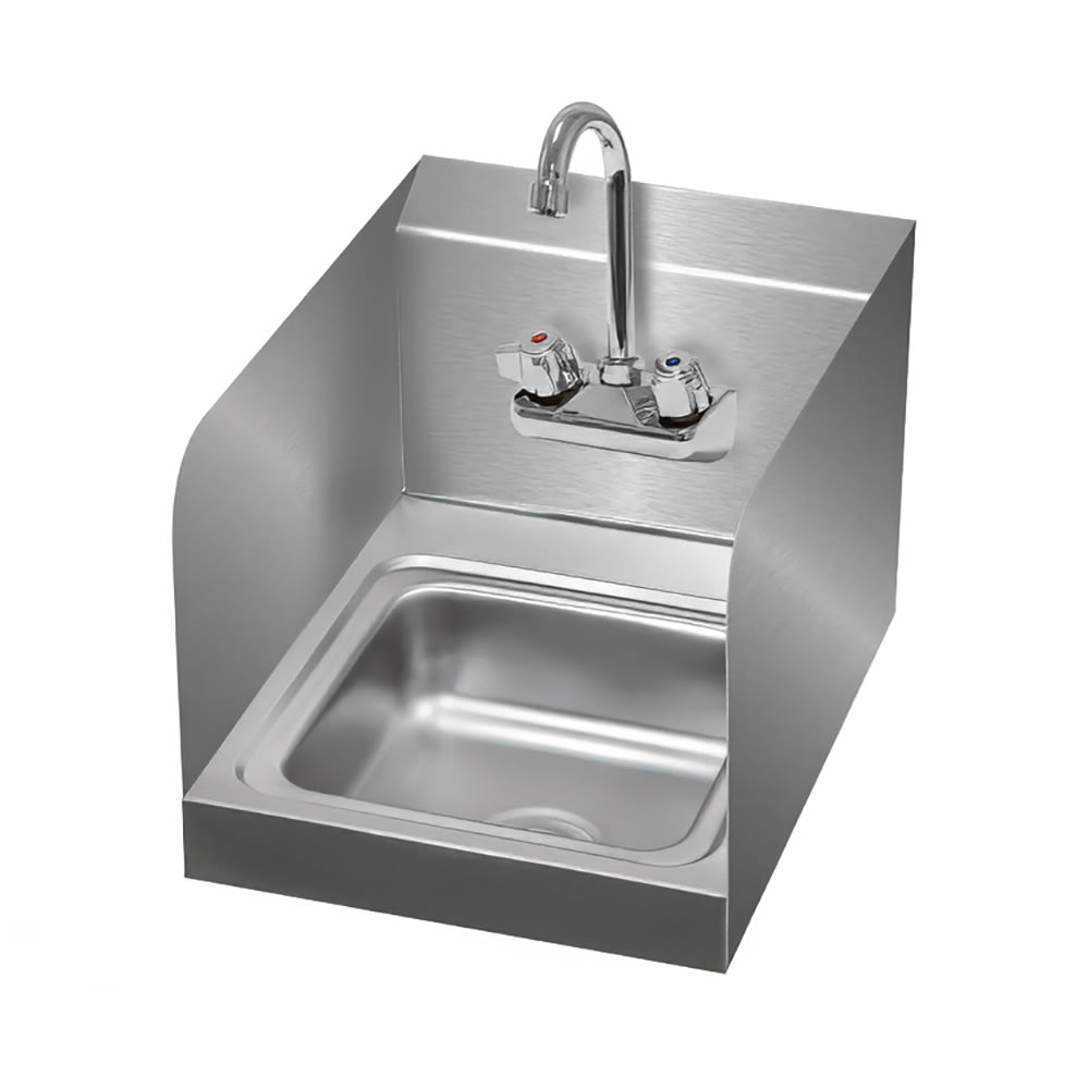 Advance Tabco 7-PS-23-EC-SP Wall-Mount Commercial Hand Sink w/ 9" x 9" x 5" Bowl, Basket Drain