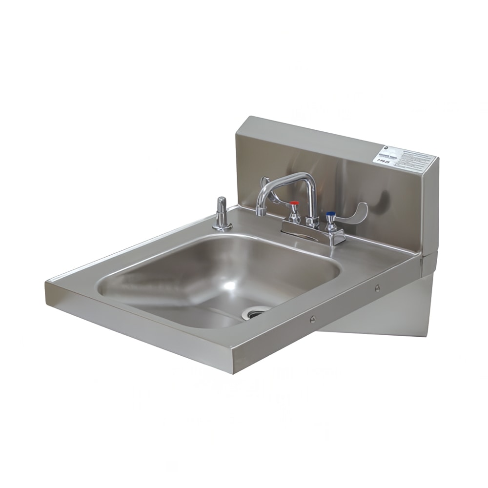 Advance Tabco 7-PS-25 Wall Mount Commercial Hand Sink w/ 14"L x 16"W x 5"D Bowl, ADA Compliant