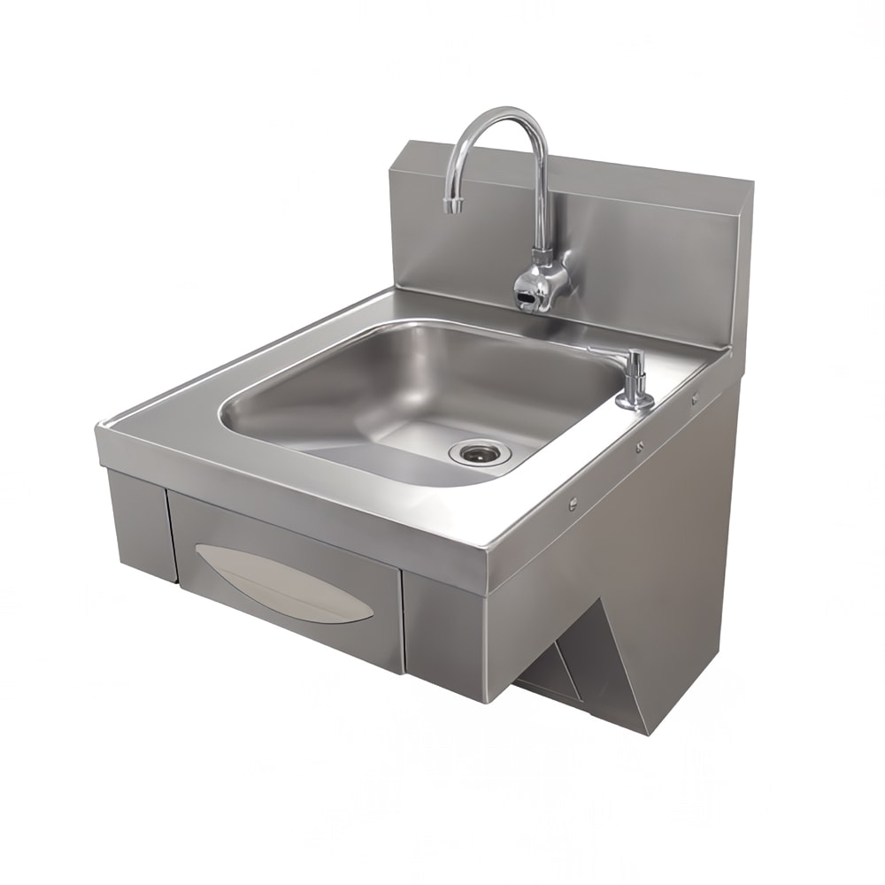 Advance Tabco 7-PS-41 Wall Mount Commercial Touchless Hand Sink w/ 14"L x 16"W x 5"D Bowl, ADA Compliant
