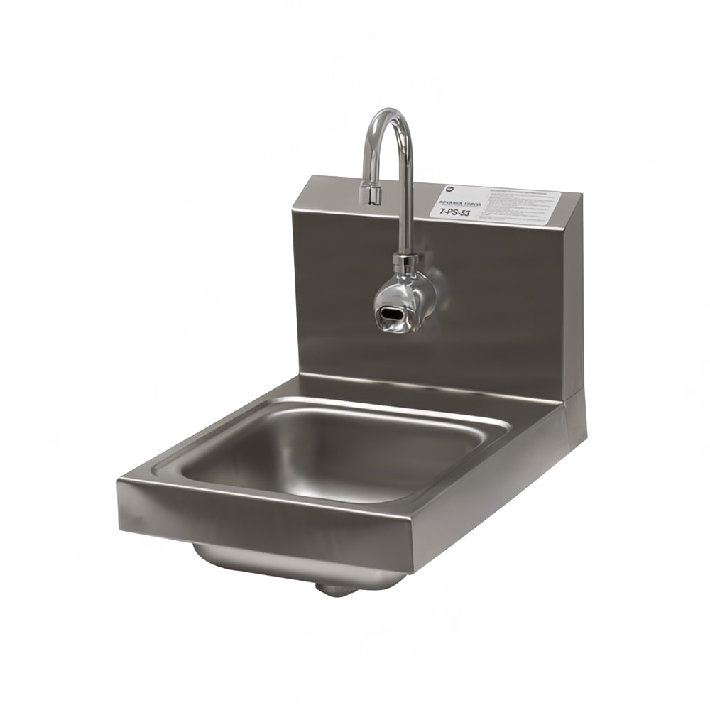 Advance Tabco 7-PS-53 Wall Mount Touchless Hand Sink w/ 9"L x 9"W x 5"D Bowl