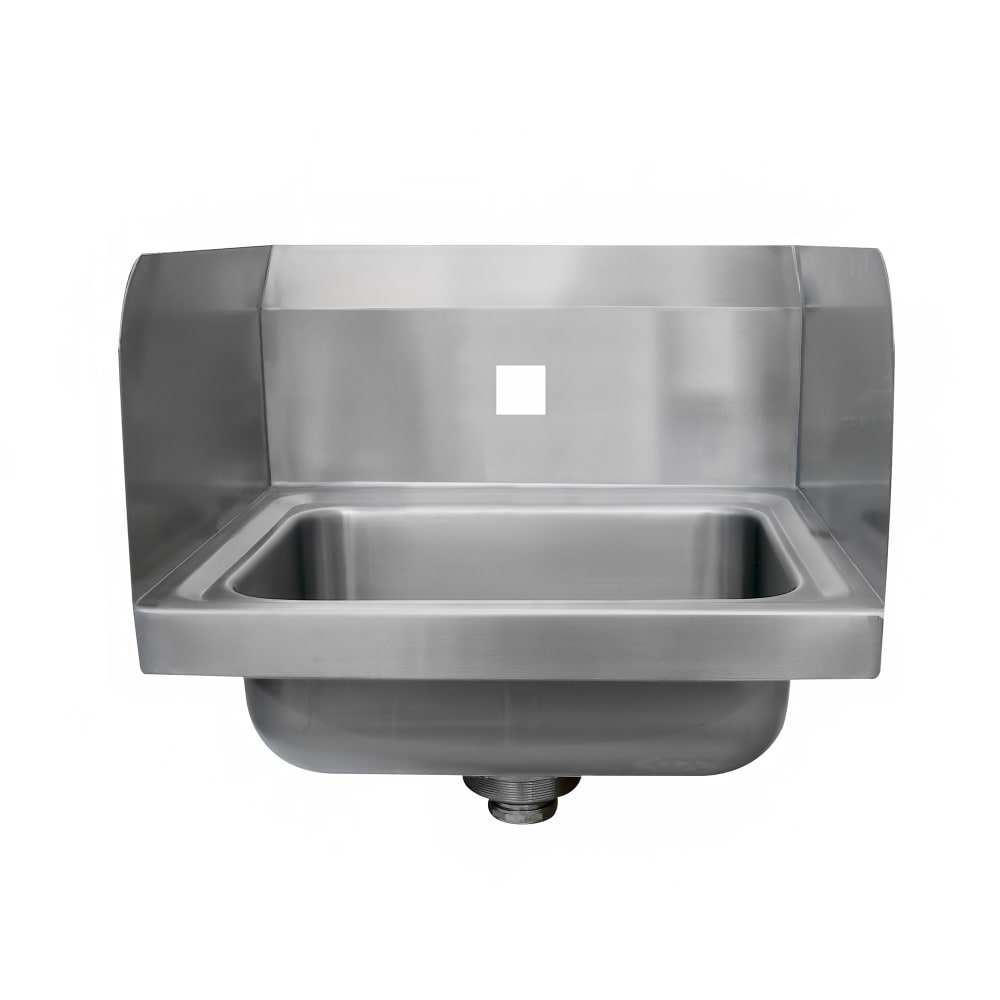 Advance Tabco 7-PS-EC-SPNF Wall Mount Hand Sink w/ 14"L x 10"W x 5"D Bowl, Side Splashes