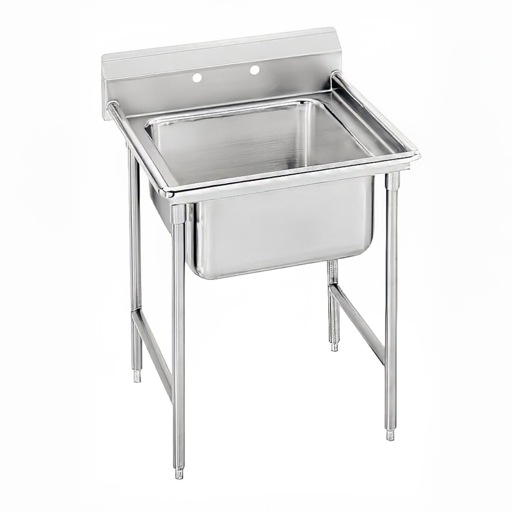 Advance Tabco 9-21-20 31" 1 Compartment Sink w/ 20"L x 20"W Bowl, 12" Deep