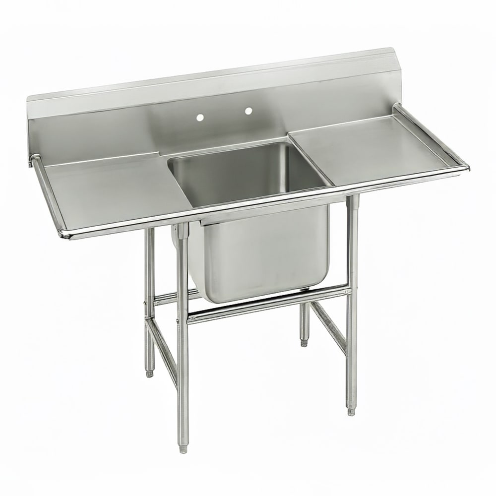 Advance Tabco 93-1-24-36RL 90" 1 Compartment Sink w/ 16"L x 20"W Bowl, 12" Deep