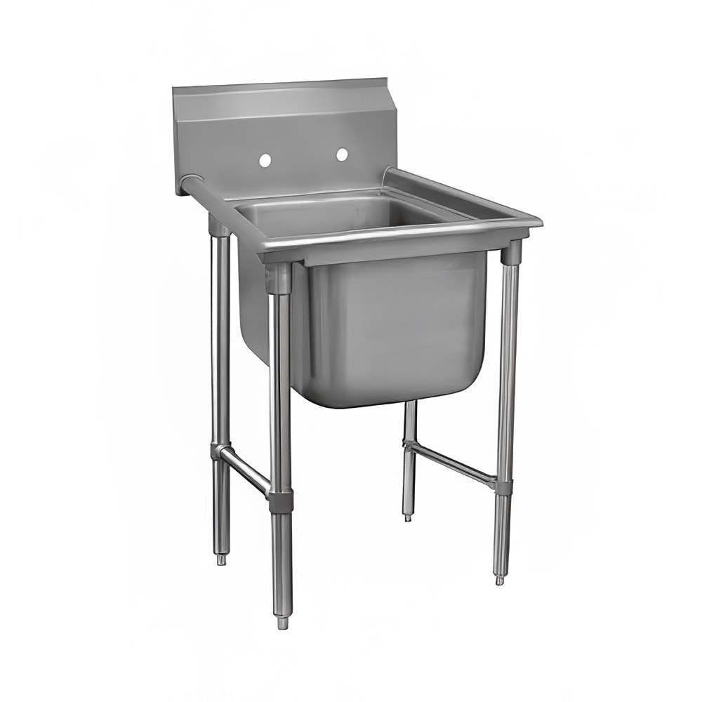 Advance Tabco 93-41-24 35" 1 Compartment Sink w/ 24"L x 24"W Bowl, 12" Deep