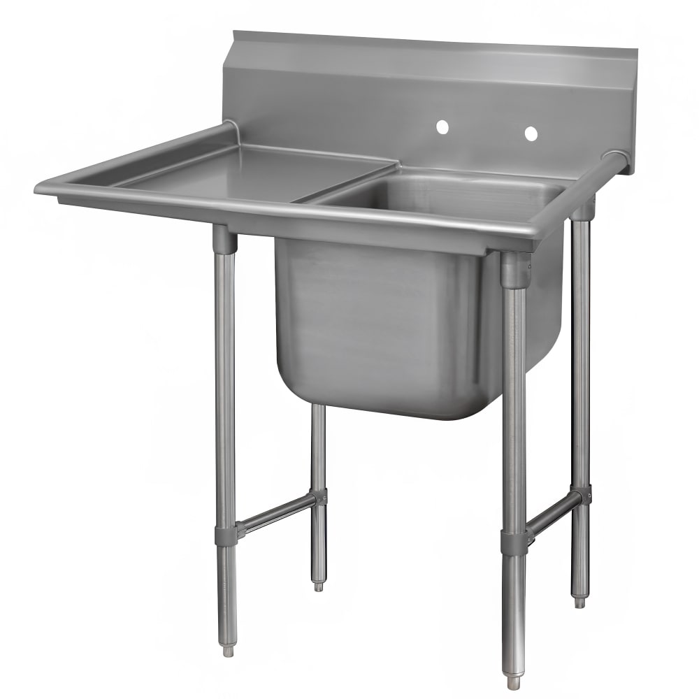 Advance Tabco 93-81-20-36L 62" 1 Compartment Sink w/ 20"L x 28"W Bowl, 12" Deep