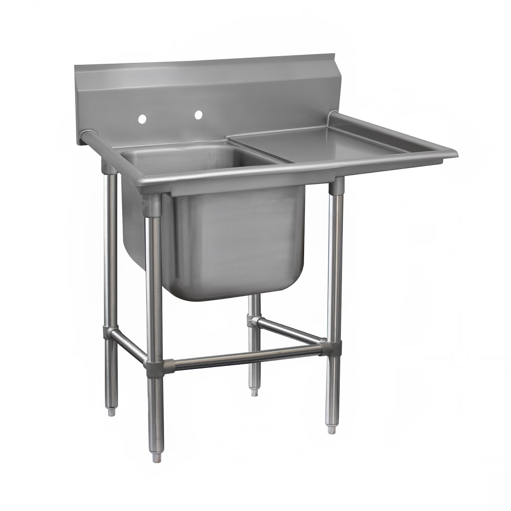 Advance Tabco 94-1-24-18R 40" 1 Compartment Sink w/ 16"L x 20"W Bowl, 14" Deep