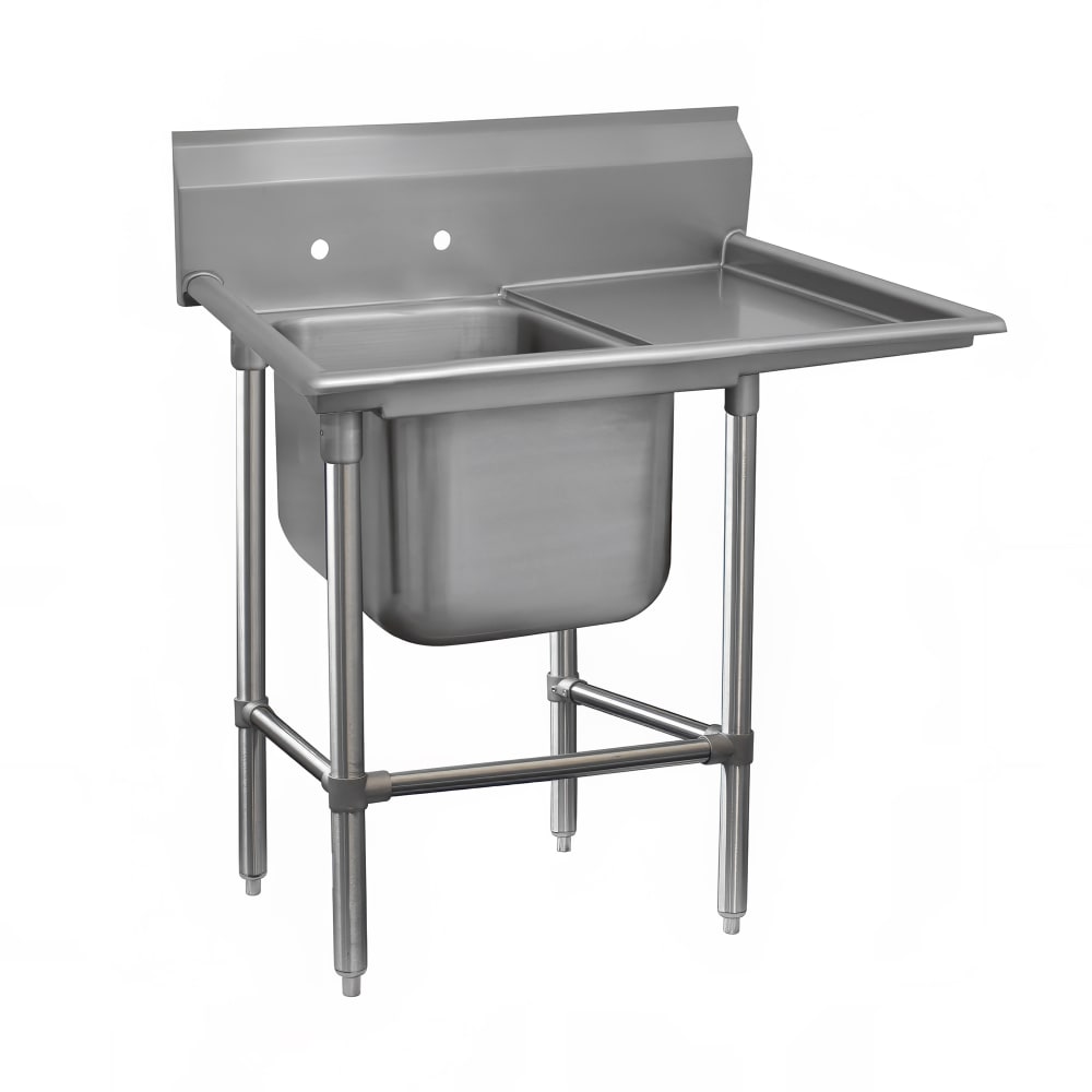 Advance Tabco 94-1-24-36R 58" 1 Compartment Sink w/ 16"L x 20"W Bowl, 14" Deep