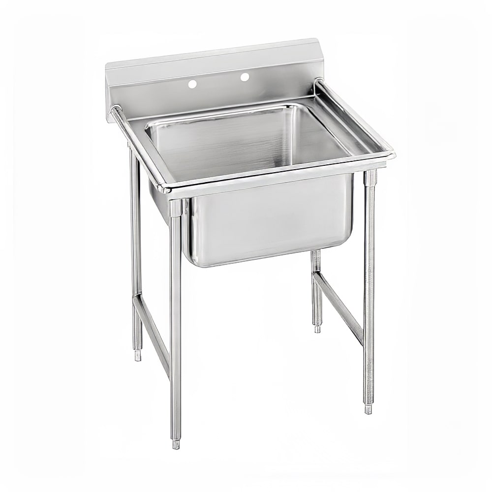 Advance Tabco 9-81-20 31" 1 Compartment Sink w/ 20"L x 28"W Bowl, 12" Deep