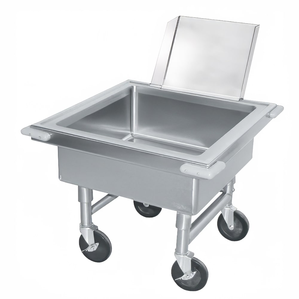 Advance Tabco 9-FSS-20 20"H Portable Soak Sink w/ 8"D Bowl, Drain Connection